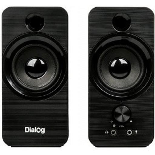 Dialog Stride AST-17UP - акустические колонки 2.0, 10W RMS, PhoneOut, Mic In, черные, питание от USB фото 1