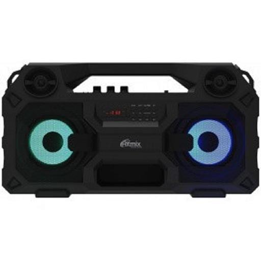 RITMIX SP-690B black {Jack 6.3 мм c функцией ЭХО, дисплей: LED, эквалайзер, RGB-подсветка, до 8 часов, 2000 мАч, 7.4 В, microUSB DC 5В 2A, 46? 24.3? 17.5 см, пластик, черный} фото 1