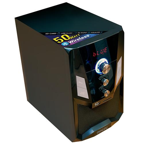 Ginzzu GM-415, Акустическая система 2.1, 50W/BT/USB/SD/FM/ДУ фото 3