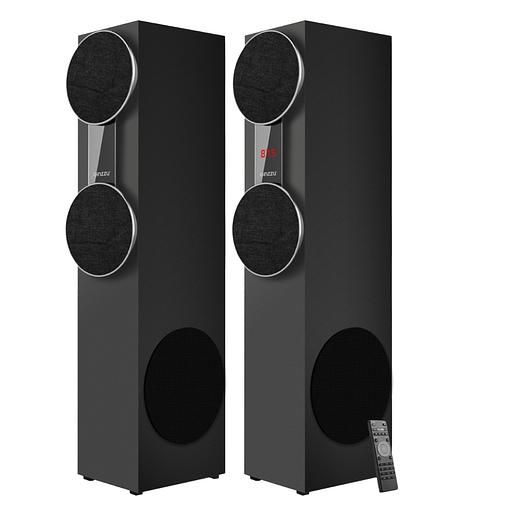 Ginzzu GM-325, Акустическая система 2.0, 2x60W/BT/USB/SD/FM/AUX/ДУ фото 1