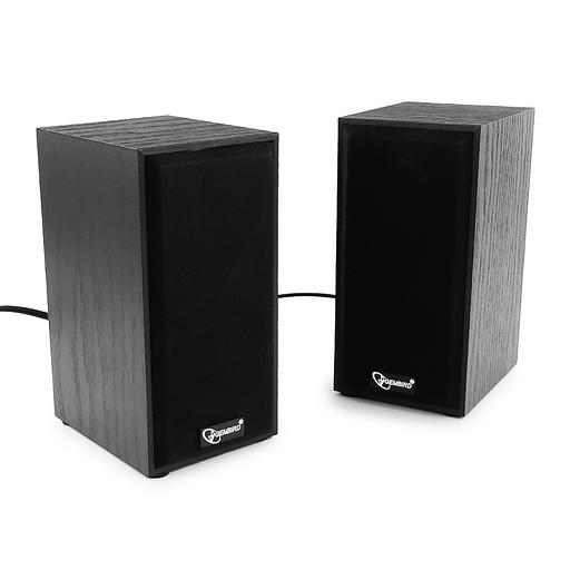 Акустич. система 2.0 Gembird SPK-203 {МДФ, черный,2х3 Вт,USB-питание} фото 1