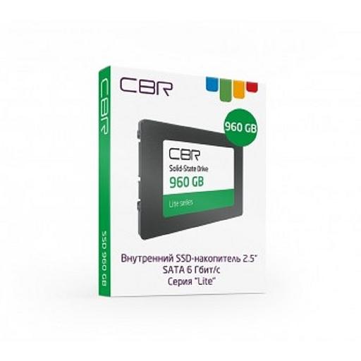 CBR SSD-960GB-2.5-LT22, Внутренний SSD-накопитель, серия "Lite", 960 GB, 2.5", SATA III 6 Gbit/s, SM2259XT, 3D TLC NAND, R/W speed up to 550/520 MB/s, TBW (TB) 480 фото 2