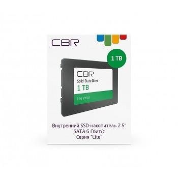 CBR SSD-001TB-2.5-LT22, Внутренний SSD-накопитель, серия "Lite", 1024 GB, 2.5", SATA III 6 Gbit/s, SM2259XT, 3D TLC NAND, R/W speed up to 550/520 MB/s, TBW (TB) 500 фото 2
