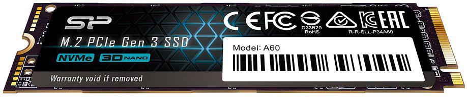 Твердотельный диск 2TB Silicon Power P34A60, M.2 2280, PCI-E 3x4 [R/W - 2200/1600 MB/s] фото 5