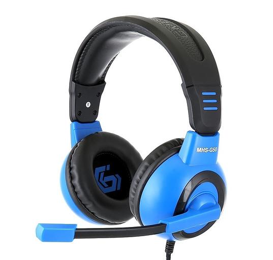 Gembird MHS-G50, код "Survarium", черн/син, рег. громкости, откл. мик, кабель 2.5м фото 1