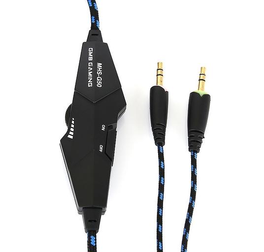 Gembird MHS-G50, код "Survarium", черн/син, рег. громкости, откл. мик, кабель 2.5м фото 2