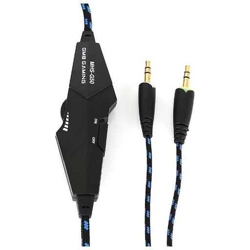 Гарнитура Gembird MHS-G55, код Survarium, черн/син, рег громкости, откл микр, каб 2.5м фото 3