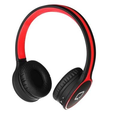 QUMO Accord 3 (BT-0020/BT-0021) Черно-красный {накладная, Bluetooth 4.2, 300 мА-ч, до 6х часов в режиме разговора} [21946] фото 1