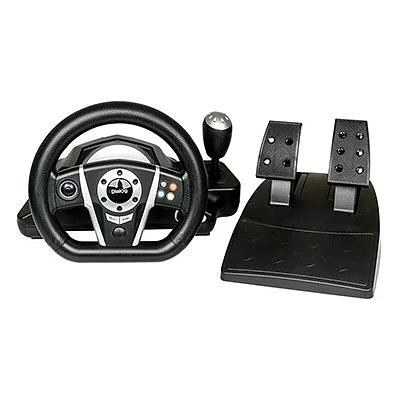 Игровой руль GW-235VR Dialog GranTourismo- вибро, 2педали+рычаг, PC USB/PS4&3/XB1&360/Android/Switch фото 1