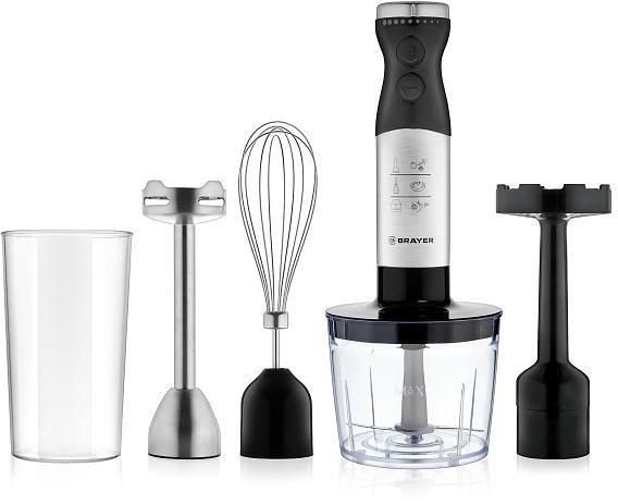 BRAYER 1244BR Блендер погружной 800 Вт, черный/серый фото 3