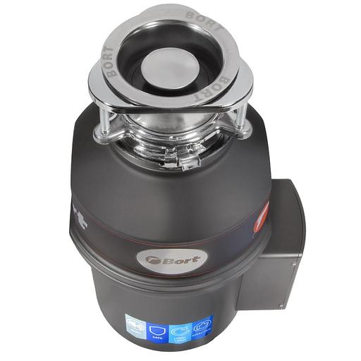 Bort Измельчитель пищевых отходов TITAN Extra {Мощность 560 Вт; Объем камеры 1450 мл; Материал камеры Нержавеющая сталь; Мощность л.с. 0,75} [93411812] фото 6