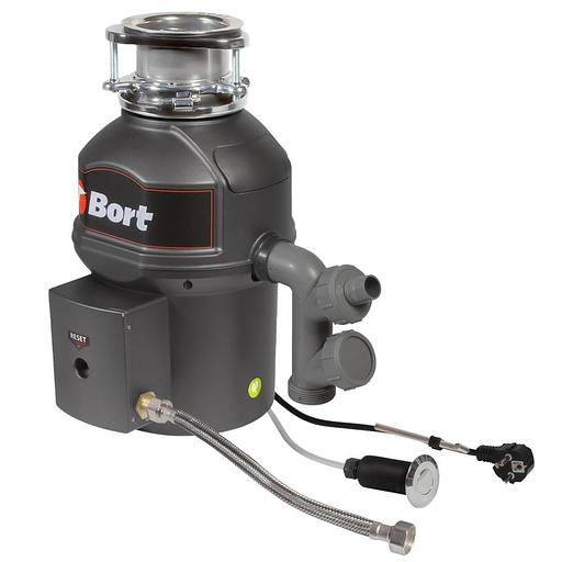 Bort Измельчитель пищевых отходов TITAN Extra {Мощность 560 Вт; Объем камеры 1450 мл; Материал камеры Нержавеющая сталь; Мощность л.с. 0,75} [93411812] фото 7