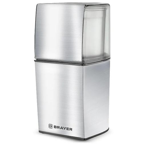 BRAYER 1181BR Кофемолка,2 ножа для мяг. и твер., 70 г.,200 Вт, нерж. корп фото 1