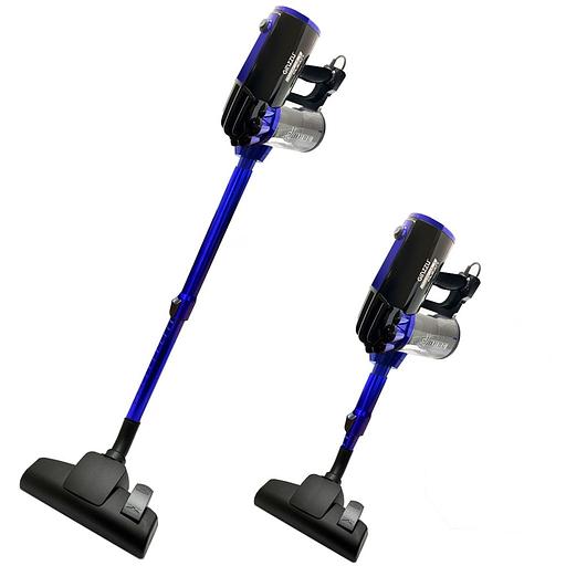 Ginzzu VS118 Пылесос вертикальный, контейнер, 700 Вт, черно/синий фото 1