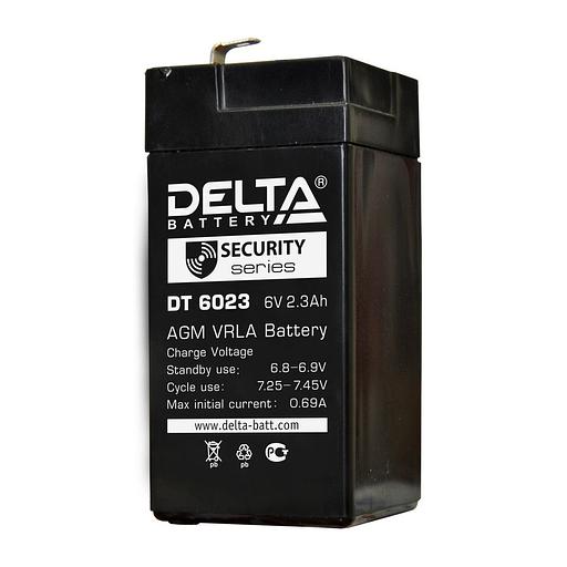 Delta DT 6023 (2,3 А\ч, 6В) свинцово- кислотный аккумулятор фото 1
