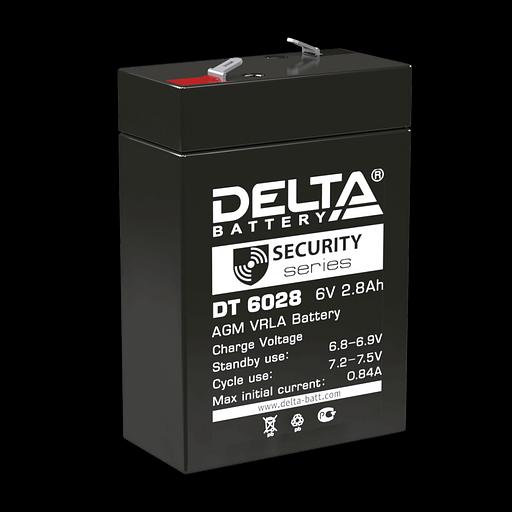 Delta DT 6028 (2,8 А\ч, 6В) свинцово- кислотный аккумулятор фото 1