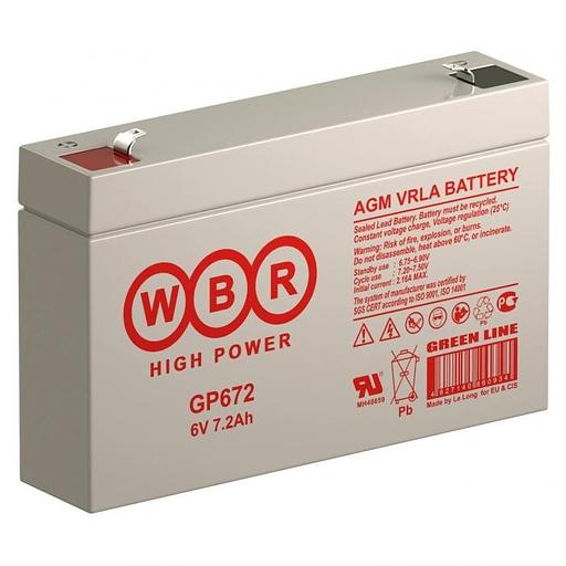 WBR Батарея GP672 (6V/7,2Ah) фото 1