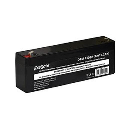 Exegate EX282957RUS Аккумуляторная батарея DTM 12022 (12V 2.2Ah, клеммы F1) фото 1