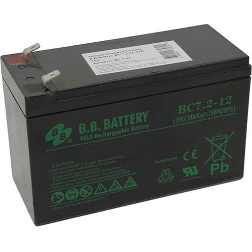 B.B. Battery Аккумулятор BC 7.2-12 (12V 7,2Ah) фото 1