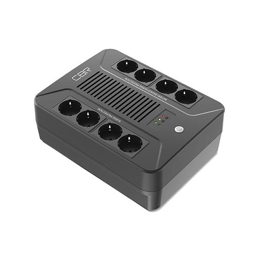 ИБП CBR [UPS-OFB-101E-650] 650VA/390W, Schuko CEE 7 Outlets: (x4 Battery & Surge Protected; x4 Surge Protected), LED, AVR, SEC, 12V/7Ah фото 1