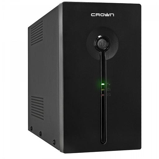 CROWN ИБП CMU-SP1200IEC USB {1200VA\720W, корпус металл, 2x12V/9AH, розетки 8*IEC+1*IEC C13, AVR, cъёмный кабель питания 1.8 м, RJ11/45, USB, LED} фото 1