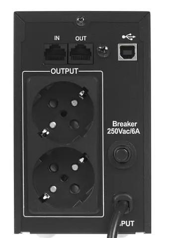 Exegate EP285475RUS ИБП ExeGate Power Back BNB-850.LED.AVR.EURO.RJ <850VA/480W, LED, AVR,2 евророзетки, RJ45/11, Black> фото 6