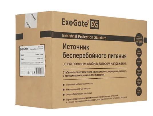 Exegate EP285475RUS ИБП ExeGate Power Back BNB-850.LED.AVR.EURO.RJ <850VA/480W, LED, AVR,2 евророзетки, RJ45/11, Black> фото 8