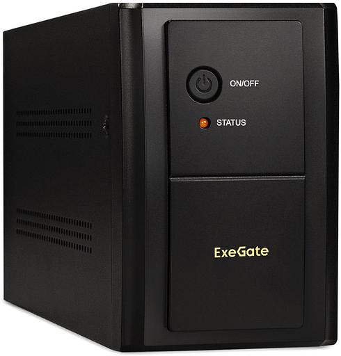Exegate EP285483RUS ИБП ExeGate SpecialPro UNB-1000.LED.AVR.EURO.RJ <1000VA/650W, LED, AVR, 4 евророзетки, RJ45/11, Black> фото 1