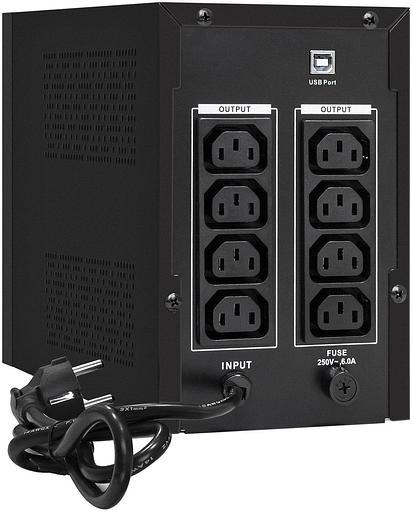 Exegate EP285496RUS ИБП ExeGate SpecialPro UNB-1500.LED.AVR.C13.RJ.USB <1500VA/950W, LED, AVR, 6*IEC-C13, RJ45/11, USB, Black> фото 2