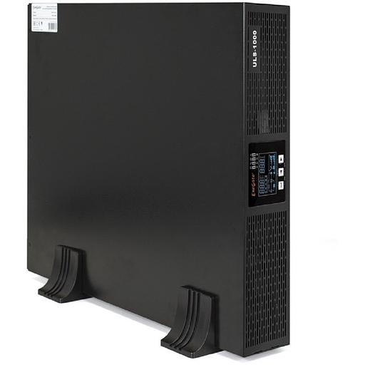 Exegate EP285646RUS ИБП On-line ExeGate PowerExpert ULS-1000.LCD.AVR.C13.USB.RS232.SNMP.2U <1000VA/1000W, On-Line, PF=1, LCD, 4*IEC-C13, RS232, USB, SNMP-slot, Rackmount 2U/Tower, Black> фото 1