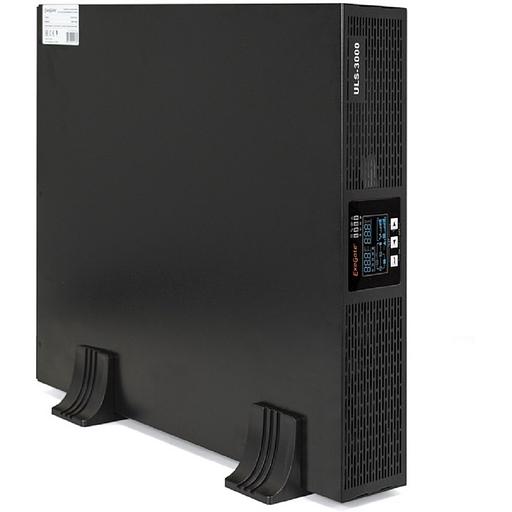 Exegate EP285648RUS ИБП On-line ExeGate PowerExpert ULS-3000.LCD.AVR.C13.USB.RS232.SNMP.2U <3000VA/3000W, On-Line, PF=1, LCD, 6*IEC-C13, RS232, USB, SNMP-slot, Rackmount 2U/Tower, Black> фото 1