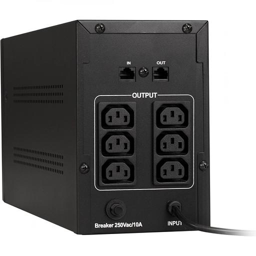 Exegate EP285485RUS ИБП ExeGate SpecialPro Smart LLB-1000.LCD.AVR.C13.RJ <1000VA/650W, LCD, AVR, 6*IEC-C13, RJ45/11, Black> фото 3