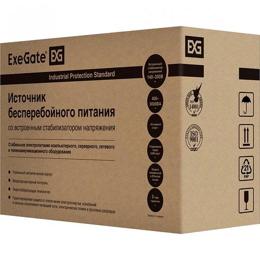Exegate EP285485RUS ИБП ExeGate SpecialPro Smart LLB-1000.LCD.AVR.C13.RJ <1000VA/650W, LCD, AVR, 6*IEC-C13, RJ45/11, Black> фото 4