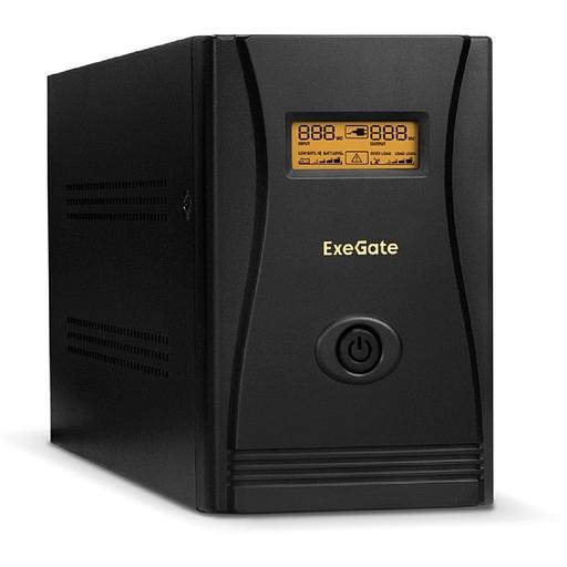 Exegate EP285503RUS ИБП ExeGate SpecialPro Smart LLB-1500.LCD.AVR.EURO.RJ <1500VA/950W, LCD, AVR, 4 евророзетки, RJ45/11, Black> фото 1
