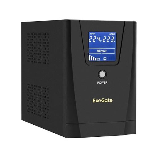 Exegate EX292800RUS ИБП ExeGate SpecialPro Smart LLB-1500.LCD.AVR.2SH.3C13.USB <1500VA/950W, LCD, AVR, 2*Schuko+3*C13, USB, съемн.кабель, металлический корпус, Black> фото 1