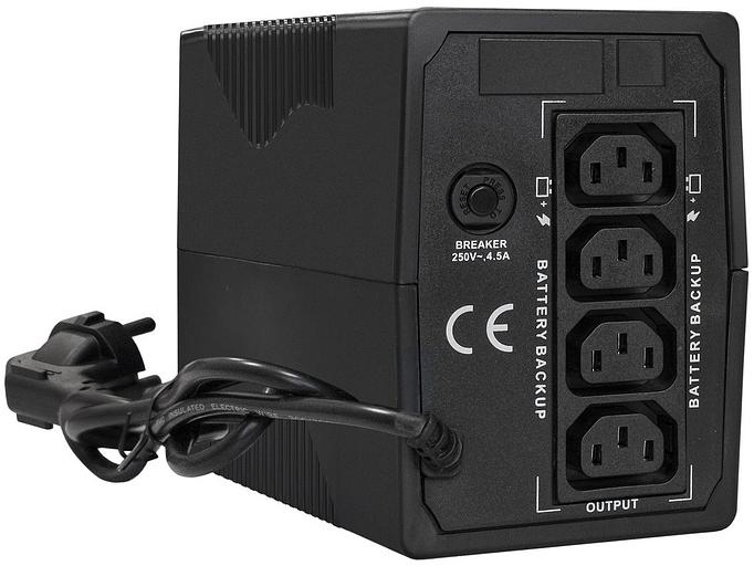 Exegate EX292773RUS ИБП ExeGate Power Back BNB-800.LED.AVR.4C13 <800VA/480W, LED, AVR, 4*C13, металлический корпус, Black> фото 2