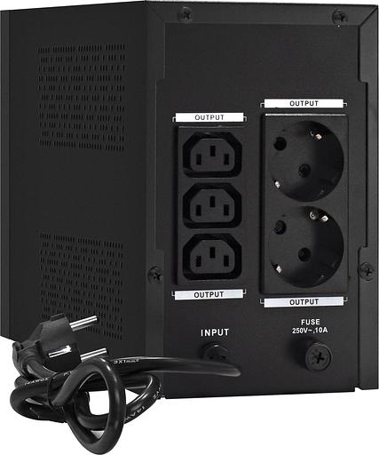 Exegate EX292793RUS ИБП ExeGate SpecialPro UNB-1200.LED.AVR.2SH.3C13 <1200VA/750W, LED, AVR, 2*Schuko+3*C13, съемн.кабель, металлический корпус, Black> фото 2