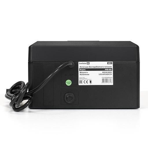 Exegate EX293854RUS ИБП ExeGate NEO NNB-800.LED.AVR.8SH.CH <800VA/480W, LED, AVR, 8*Schuko, 4*USB-порта для зарядки, Black> фото 3