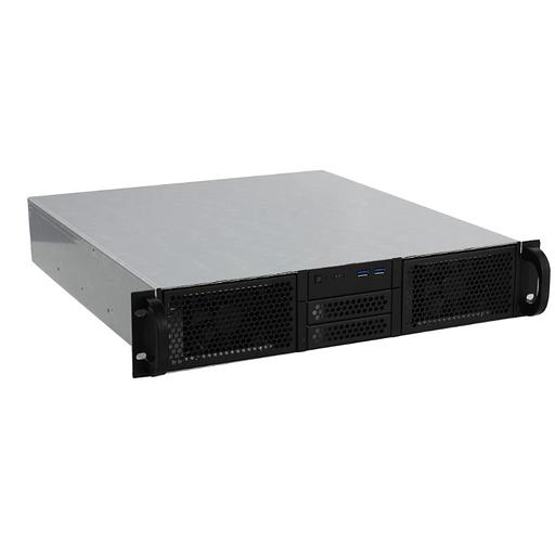 Procase Корпус 2U server case,0x5.25+8HDD,черный,без блока питания(2U,2U-redundant),глубина 650мм,EATX 12"x13", панель вентиляторов 4*80х25 PWM фото 1