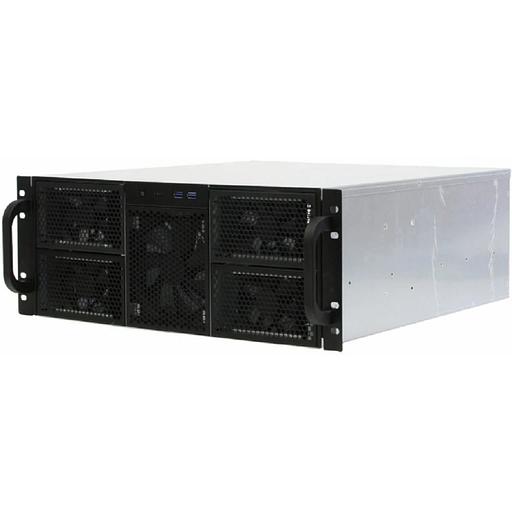 Procase Корпус 4U server case,0x5.25+16HDD,черный,без блока питания,глубина 650мм,MB EATX 12"x13", панель вентиляторов 3*120x25 PWM [RE411-D0H16-FE-65] фото 1
