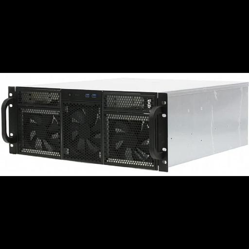 Procase Корпус 4U server case,2x5.25+14HDD,черный,без блока питания,глубина 550мм,MB CEB 12"x10,5", панель вентиляторов 3*120x25 PWM [RE411-D2H14-FC-55] фото 1