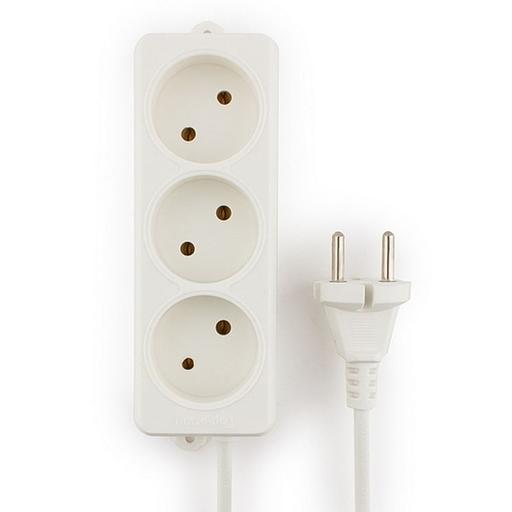 Гарнизон Сетевой фильтр EL-NL3-W-5, 3 розетки допустимый ток 10А, длина 5м. фото 1