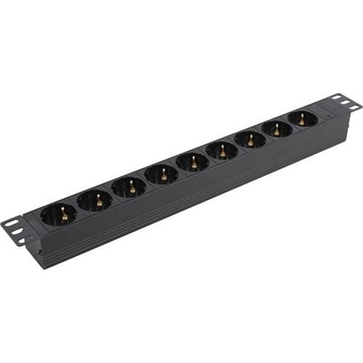 Exegate EX280853RUS Блок розеток ExeGate ServerPro PDU-19H907 Al-9S-C20, 19",1U,алюм, 9Schuko, С20 фото 1