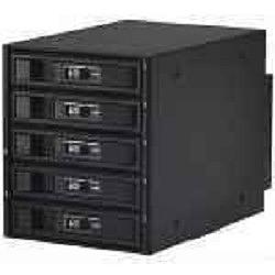 Procase L3-305-SATA3-BK {Hot-swap корзина 5 SATA3/SAS 6Gb, черный, с замком, hotswap aluminium mobie rack module (3x5,25)} фото 1
