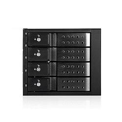 Procase T3-304-SATA3-BK {Hot-swap корзина 4 SATA3/SAS 6Gb (черный) hotswap trayless aluminium mobie rack module (3x5,25) 1xFAN 80x15mm} фото 1