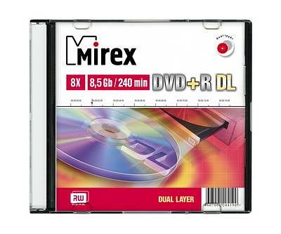 Mirex Диск DVD+R 8.5 Gb, 8x, Slim Case (1), Dual Layer (1/50) (UL130062A8S) (204190) фото 1