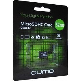 Micro SecureDigital 32Gb QUMO QM32GMICSDHC10U1NA {MicroSDHC Class 10 UHS-I} фото 1