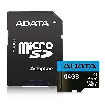 Micro SecureDigital 64Gb A-DATA AUSDX64GUICL10A1-RA1 фото 1