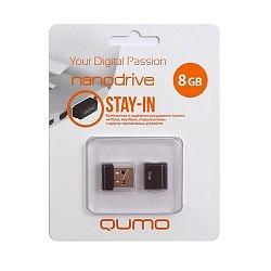 USB 2.0 QUMO 8GB NANO [QM8GUD-NANO-B] Black фото 1