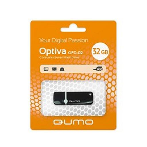 USB 2.0 QUMO 32GB Optiva 02 Black [QM32GUD-OP2-black] фото 1